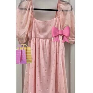 Altar’d State Small Pink Floral Baby Doll Bridgeton Feminine Coquette Dress
